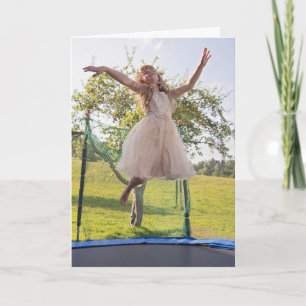 CARTÕES DE ANIVERSÁRIO PARA GAROTAS DE TRAMPOLINA