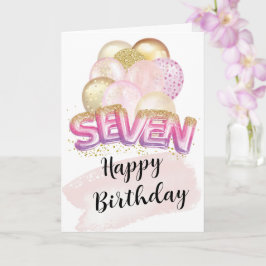 Cartões de Aniversário para Menina de 7 Anos