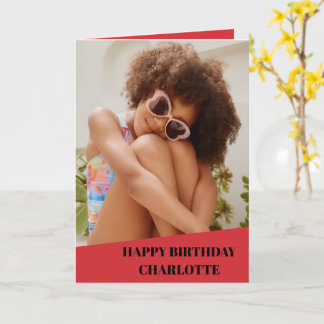 Cartões de Aniversário Simples Personalizados com