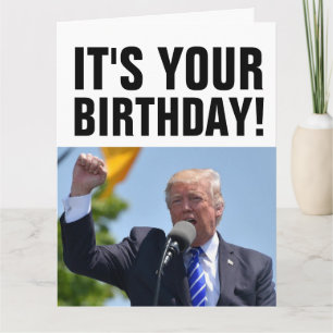 CARTÕES DE ANIVERSÁRIO TREMENDO DE DONALD TRUMP