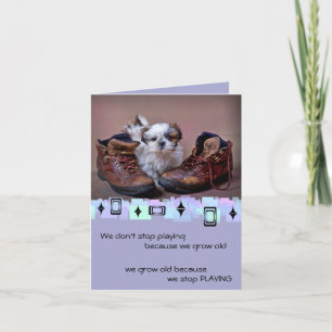 Cartões de aniversários do filhote de cachorro d