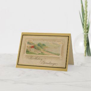 Cartões de aniversários do vintage