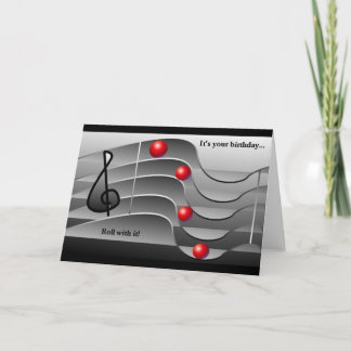 Cartões de aniversários temáticos da música