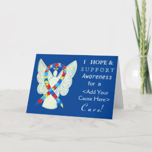 Cartões de anjo personalizados da faixa de sensib