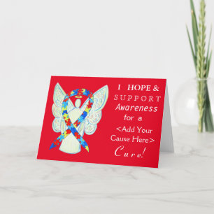 Cartões de anjo personalizados da faixa de sensib