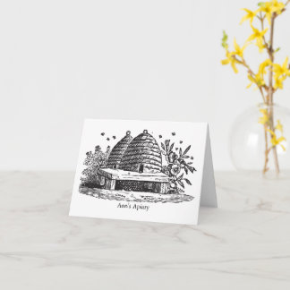 Cartões de anotação das abelhas da colmeia de Vint