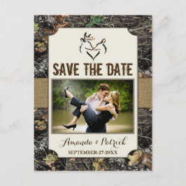 Cartões de Anúncio de Data de Casamento com Foto d