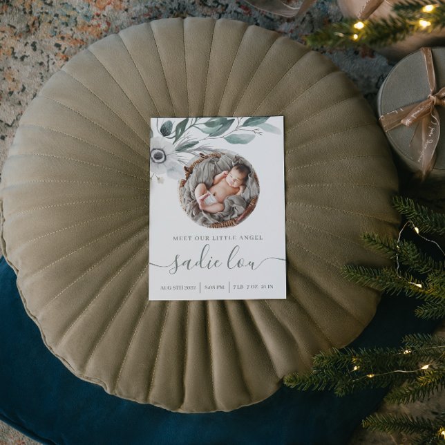 Cartões de Anúncio de Fotografias de Novos Nascime (Criador carregado)