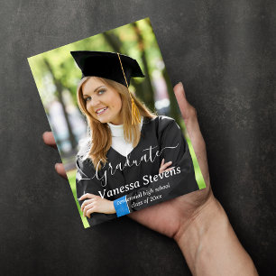 Cartões de Anúncio de Graduação de Colagem de Foto