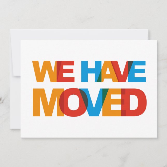 Cartões de Anúncio de Mudança de Endereço (Frente)