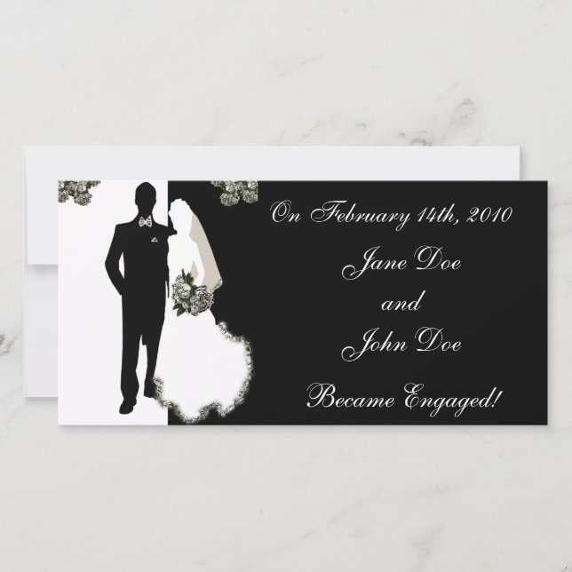 Cartões de Anúncio de Noivado (Frente)