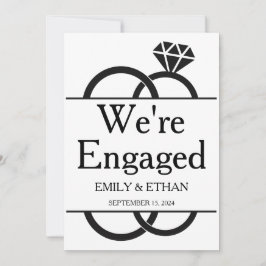 Cartões de anúncio de noivado