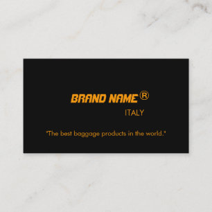 Cartões de anúncio de nome comercial.