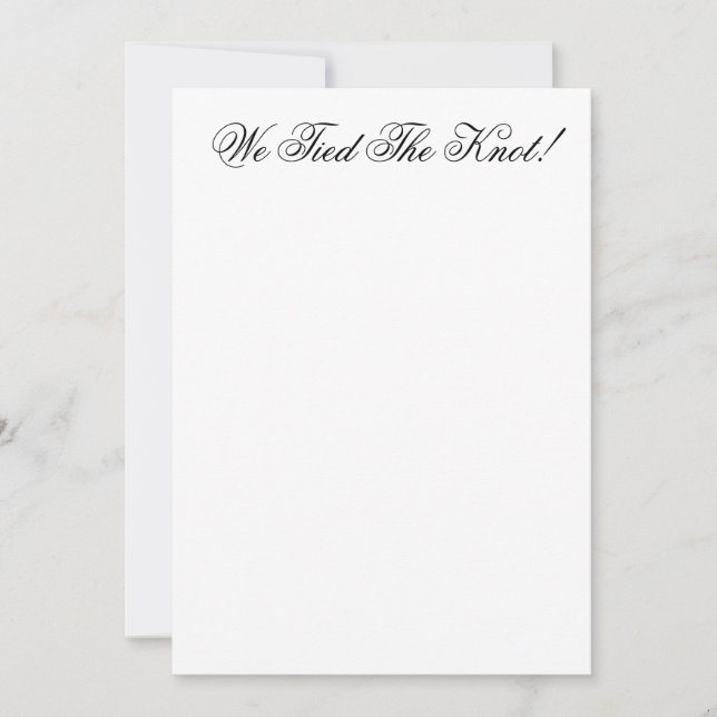 Cartões de anúncio personalizáveis de casamento (Frente)