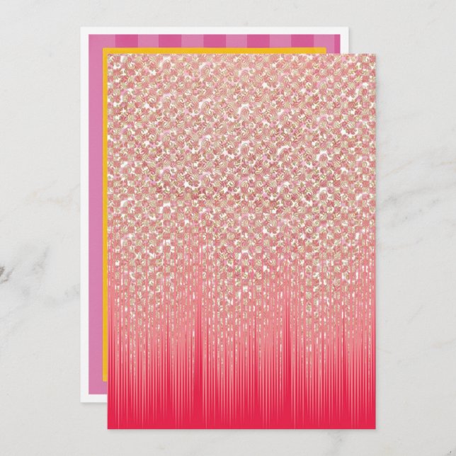 Cartões de Anúncios de Festa, Formatura e Vida (Frente/Verso)