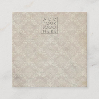 Cartões de Apoio de Brincos Damask Vintage Adicion