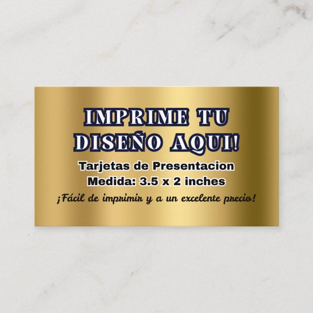 Cartões de Apresentação para Negócios (Frente)