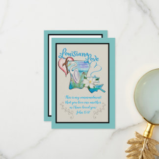 Cartões de Aquarela do Estado de Louisiana