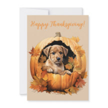 Cartões De Aquarela Feliz De Ação De Graças