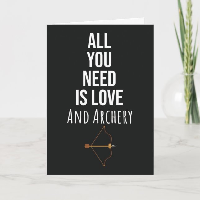 Cartões de Arqueiro Fofos de Adorador de Arco e Fl (Frente)