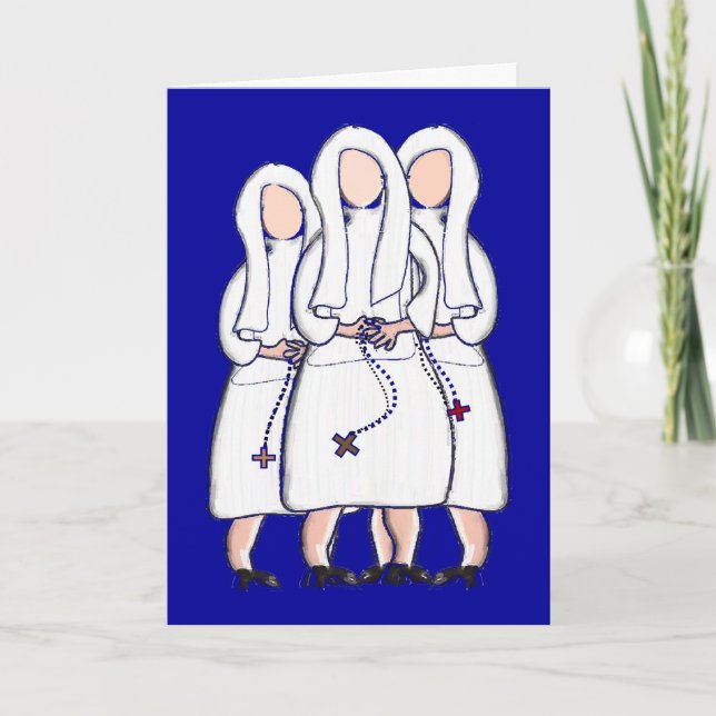 Cartões de Arte de Irmã Jeanne Jugan - Em Branco (Frente)