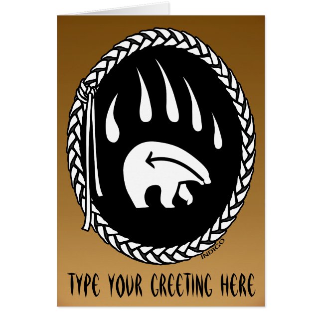 Cartões de Arte de Urso Personalizados Cartões de  (Frente)