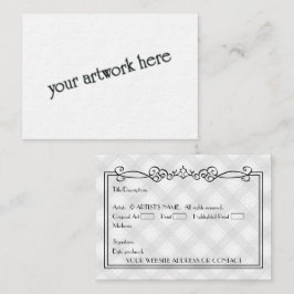 Cartões de Arte Miniatura ACEO Vazio de Artistas c