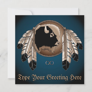 Cartões De Arte Nativa Personalizados Do Metis Co