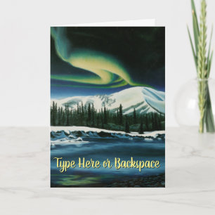 Cartões de Arte para Paisagem Yukon Personalizados