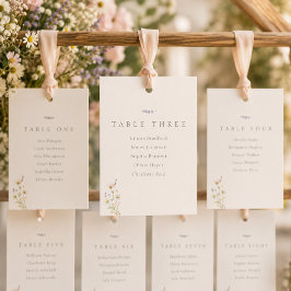 Cartões de Assento de Casamento Pendentes com Flor