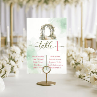 Cartões de Assento de Mesa de Casamento com Portão