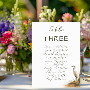 Cartões de Assento de Mesa de Casamento Costeiro E