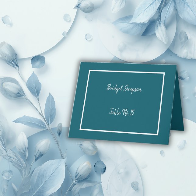 Cartões de assento elegantes e convidados brancos (Criador carregado)