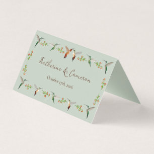 Cartões de Assento para Casamento de Beija-flores