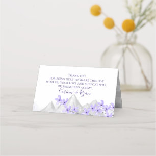 Cartões De Assentos De Montanha Lilac