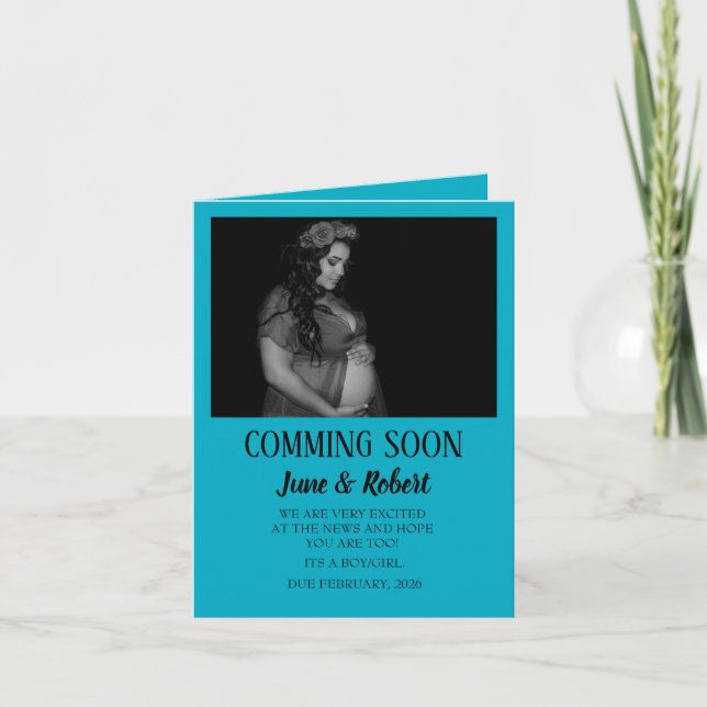 Cartões de aviso de gravidez (Frente)