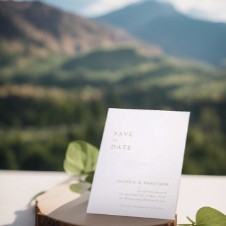 cartões de aviso de salva com verde sálvia moderno