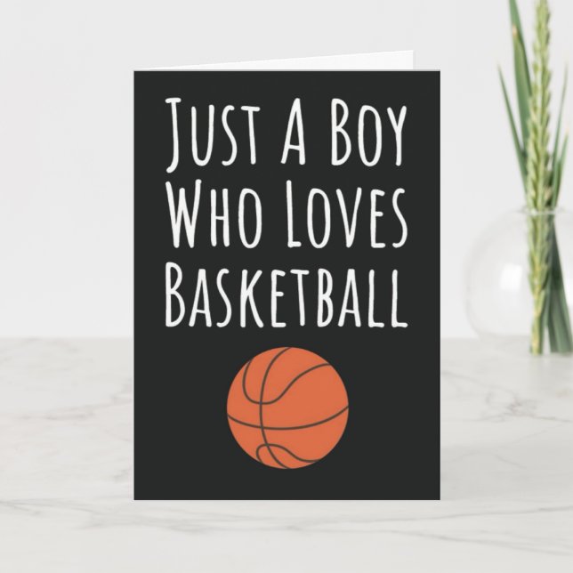 Cartões de Basquetebol Lindos para Bebês Meninos J (Frente)