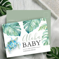 Cartões de Bebê Tropicais Aloha