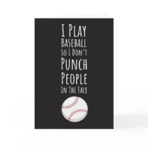 Cartões de Beisebol Engraçados Humor de Equipe de 
