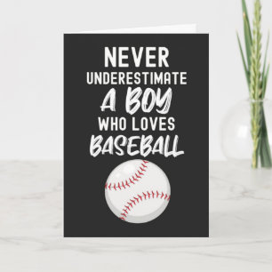 Cartões de Beisebol Fofos para Bebês Meninos Amant