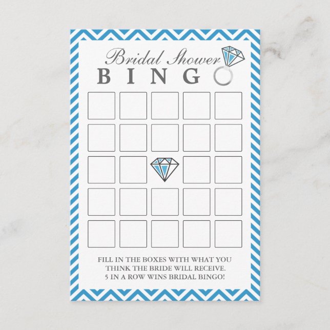 Cartões de Bingo Chá de panela com faixas de diapo (Frente)