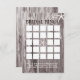 Cartões de Bingo de Chá de panela Rústico de Praia (Frente/Verso)