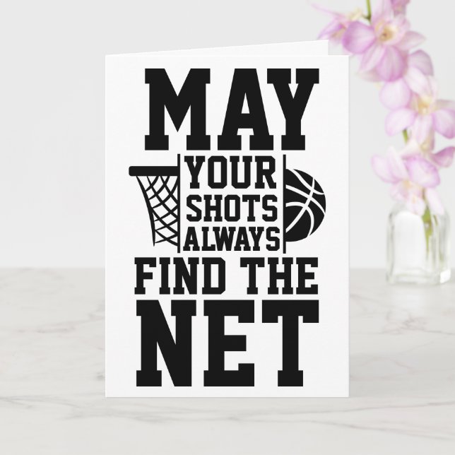 cartões de boa sorte para basquetebol (Orquídea)