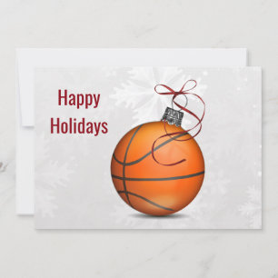 Cartões de Boas Festas de jogador de basquete