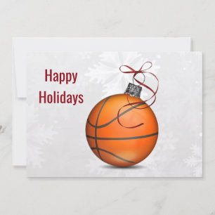 Cartões de Boas Festas de jogador de basquete