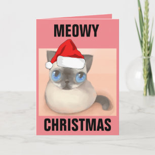 CARTÕES DE BOAS FESTAS DE NATAL MEOWY