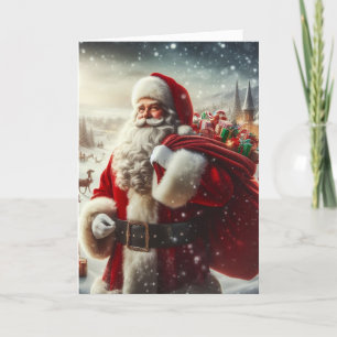 Cartões de Boas Festas do Papai Noel