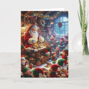 Cartões de Boas Festas do Papai Noel