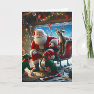 Cartões de Boas Festas do Papai Noel